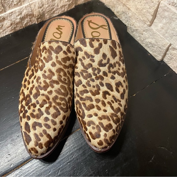 Sam Edelman Leopard Print Mules - Picture 3 of 10